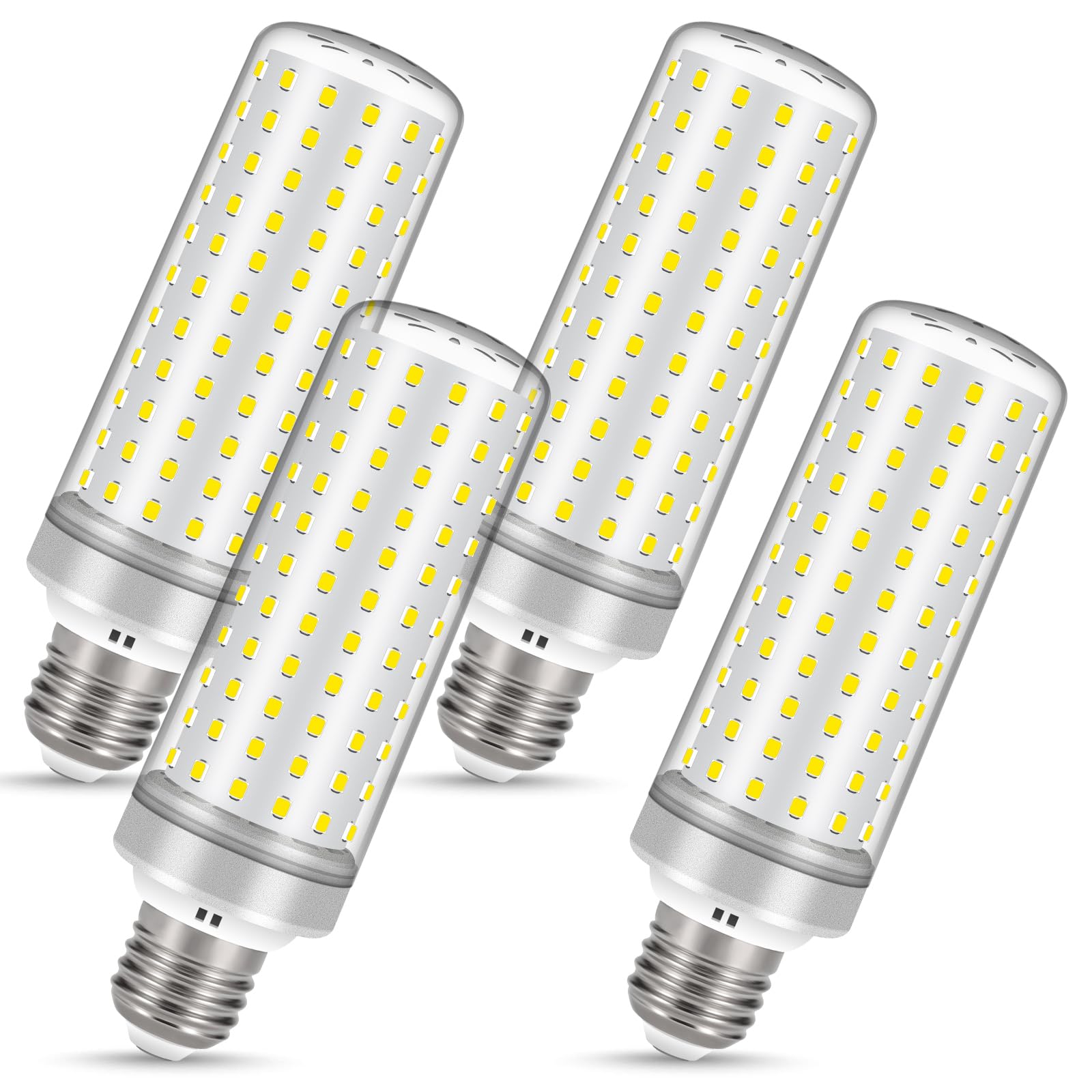 Syited E26 Led Bulbs, 40W Led Light Bulbs Equivalent 400W, 4000K Warm White Light, Not Dimmable,Ac 85-265V, E26 Light Bulbs (4 P