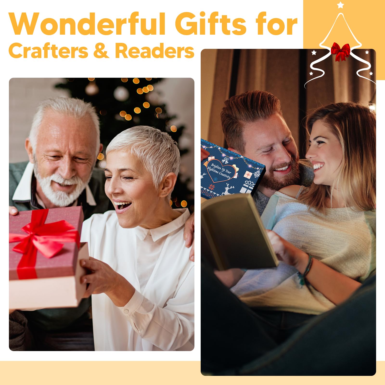 Neck Light Book Lovers Gifts Crochet Accessories Knitting Gifts For Mom Christmas Stocking Stuffers For Men Women Husband Wife T