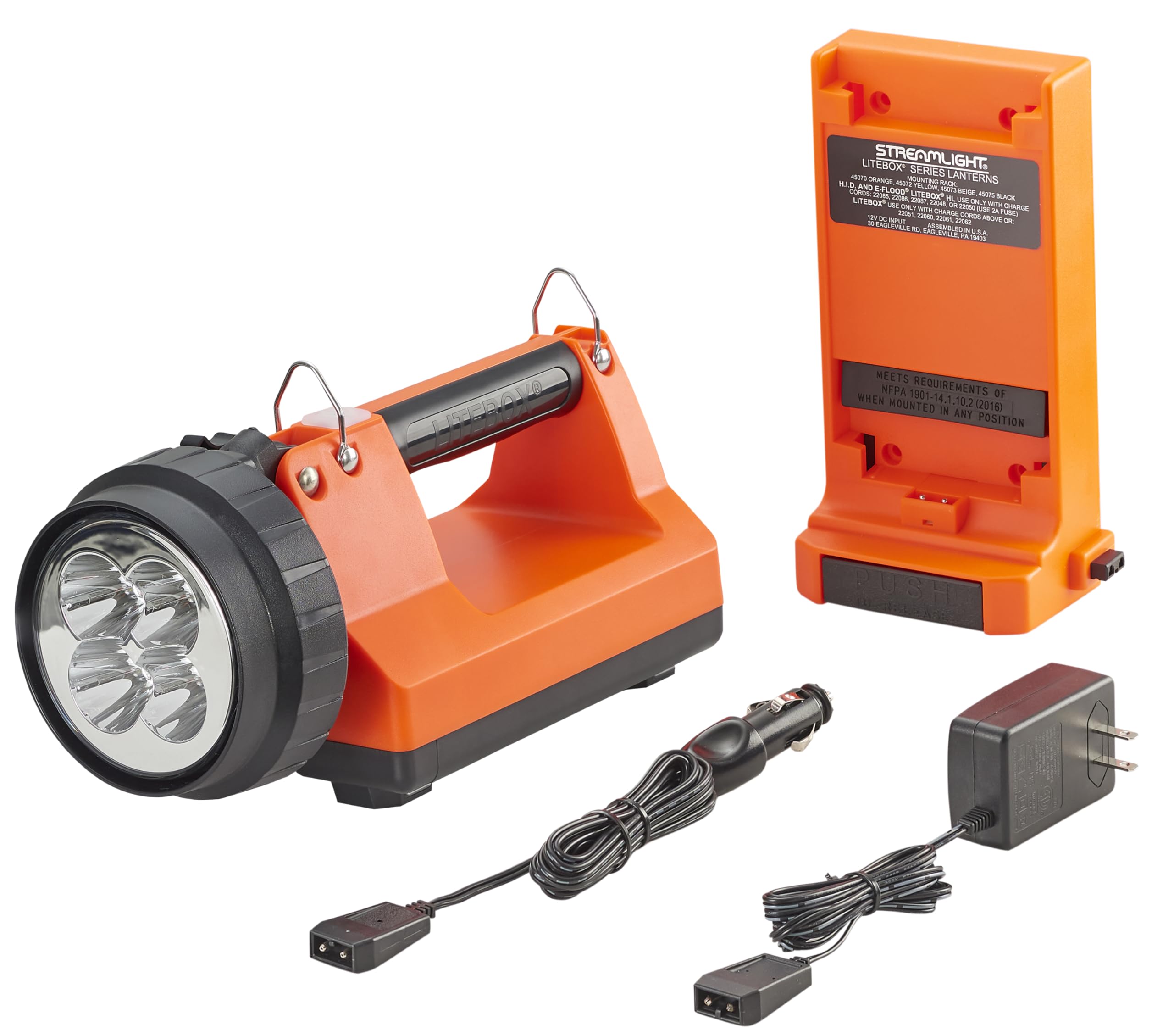 Streamlight 45851 E-Spot Litebox 1500-Lumen 110000 Candela Rechargeable Spot Beam Lantern With Ac/Dc Charging, Heavy Duty Should