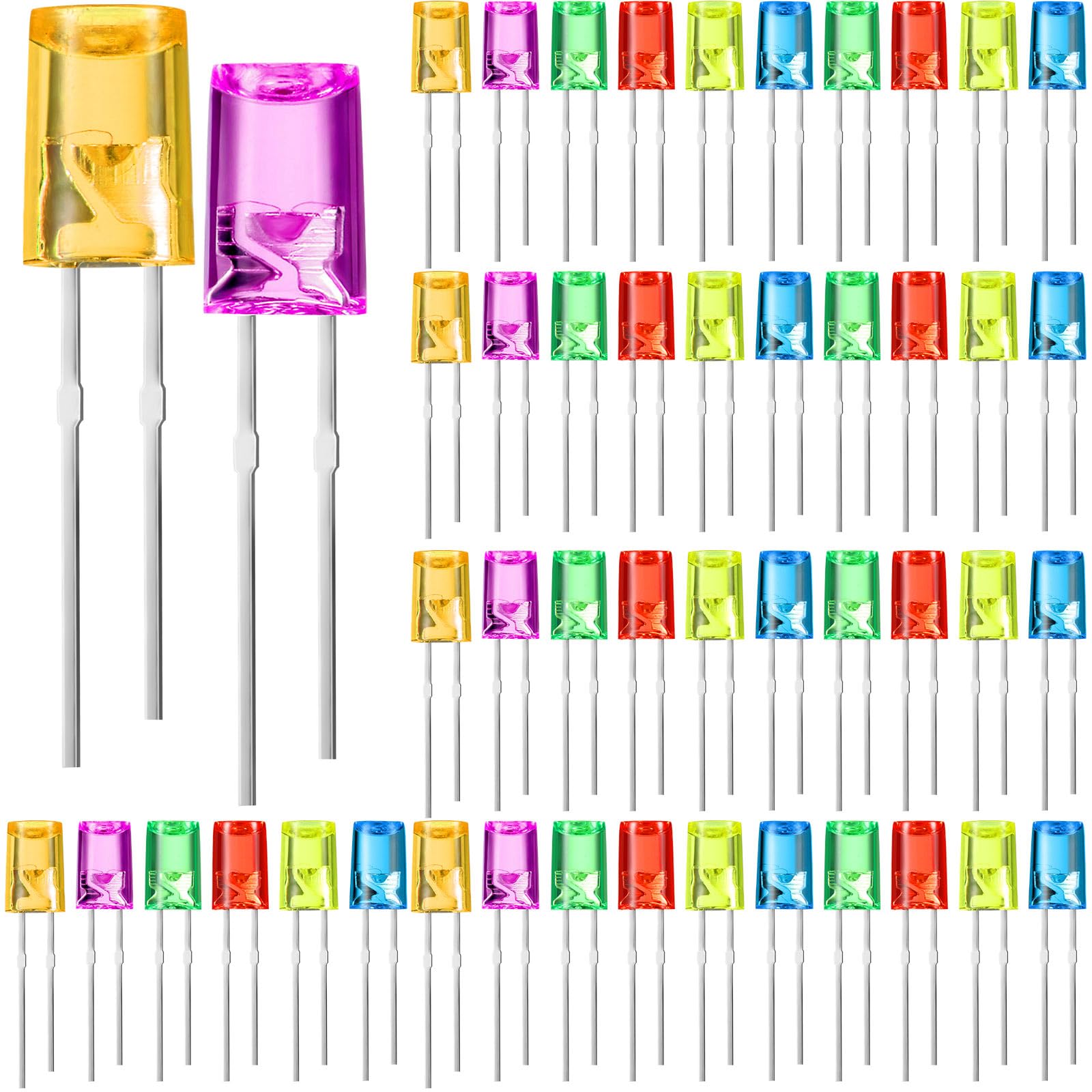 Honoson 120 Pcs Led 3Mm 3V 0.06W String Lights Replacement Bulbs Energy Efficient Light Bulb Outdoor String Light Connectable Le