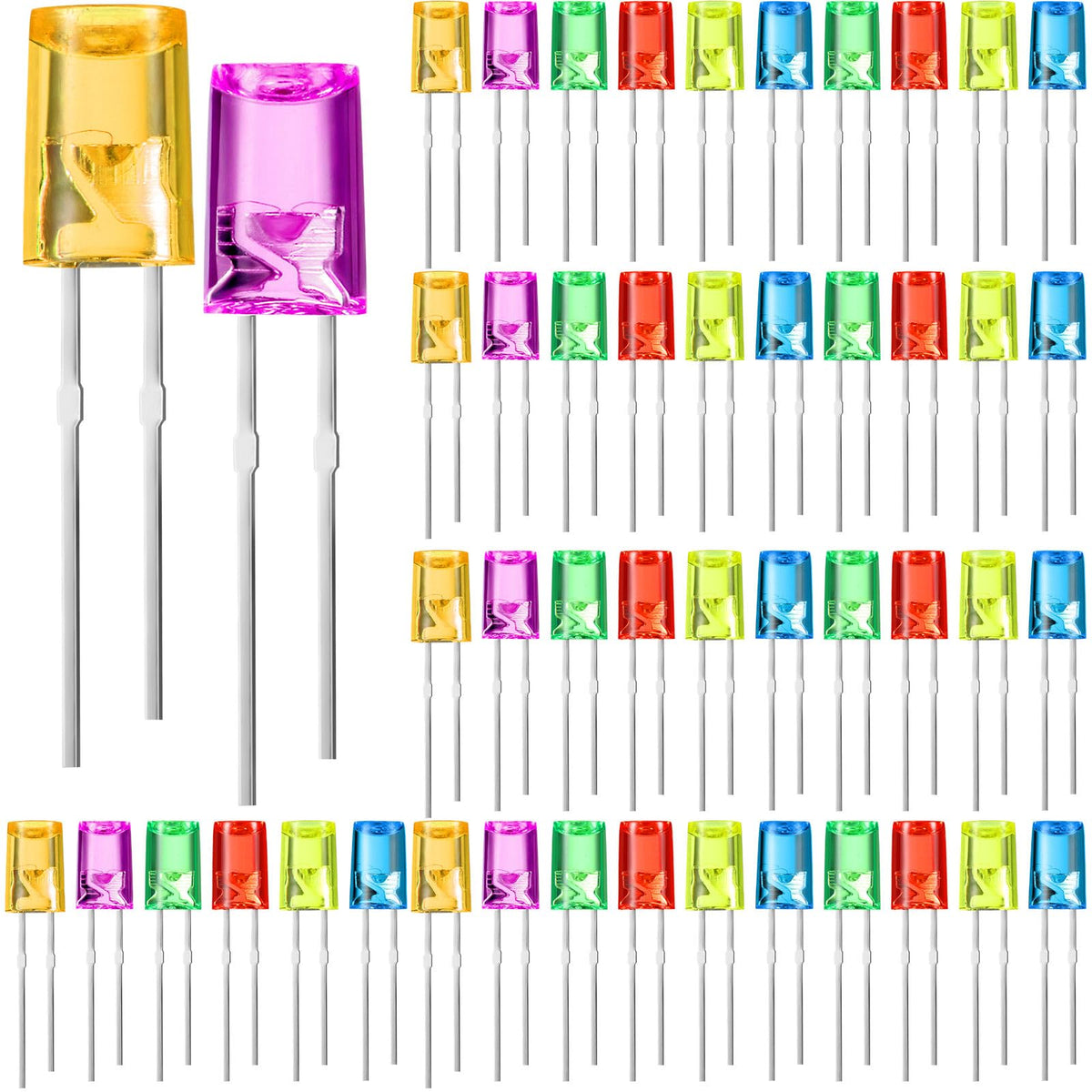 Honoson LED String Light Replacement Bulbs, 60 Pcs, 3mm, 3V, Energy Ef ...