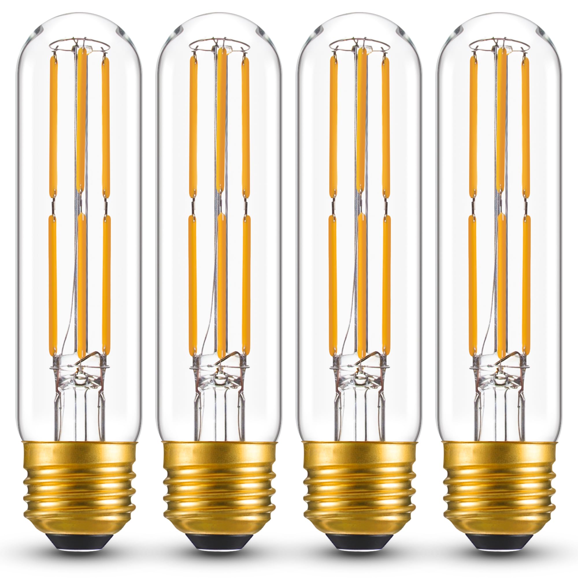 Sphoon Tubular Light Bulb Dimmable T10 Led Bulb E26 6W 60 Watts Edison Bulbs 2700K Solf White,125Mm Long For Wall Sconces, Penda