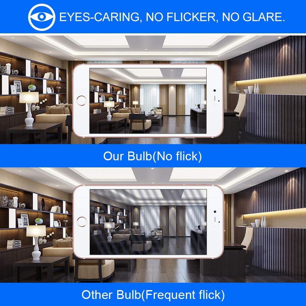 ENERGETIC SMARTER LIGHTING A19 LED Light Bulb 60W Equivalent 3000K Warm White E26 Base Non-Dimmable 750lm 6 Pack