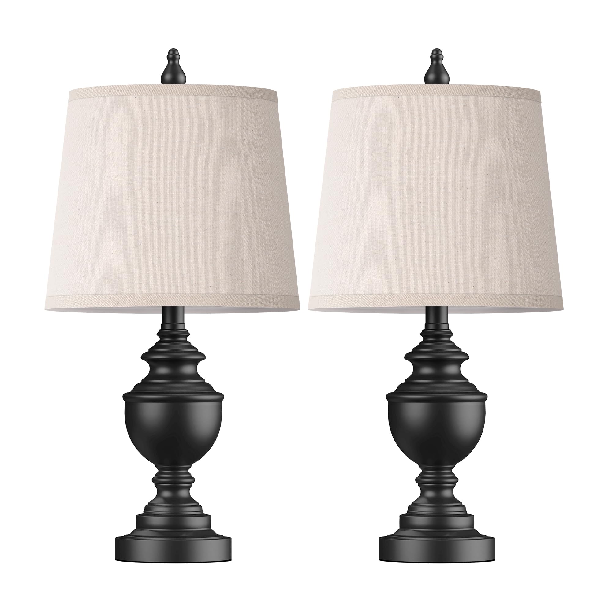 Partphoner Retro Table Lamps Set Of 2, Bedside Lamp For Bedroom Rustic Farmhouse Table Lamps For Living Room, Vintage Nightstand