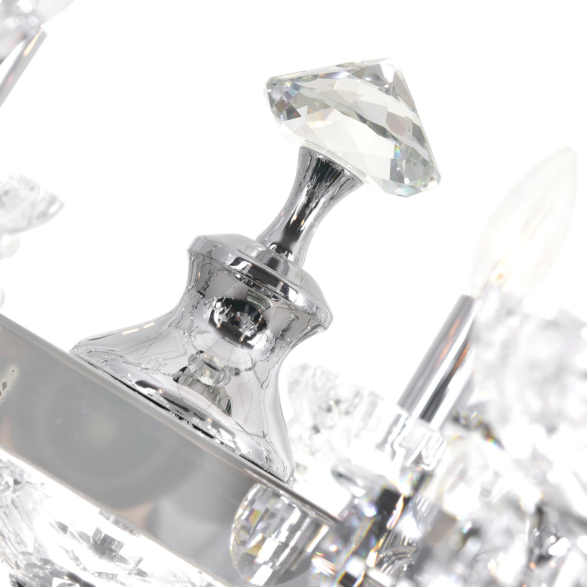 Cwi Lighting Flawless 14 Light Up Transitional Metal Chandelier In Chrome