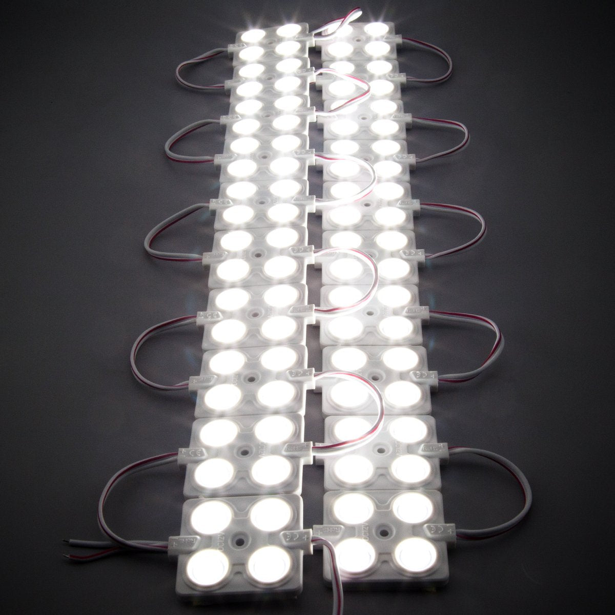 Qingchenlight 100 Pcs Led Module 4 Led 160 Deg White 2.0W Waterproof Back Light Led Sign Modules For Letter Signs