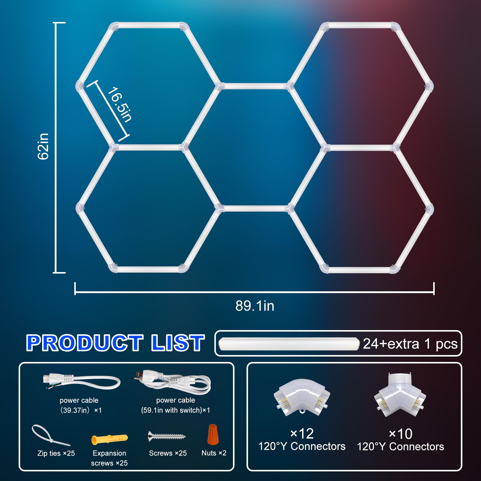 Wanzvisk Hexagon Led Lights For Garage
