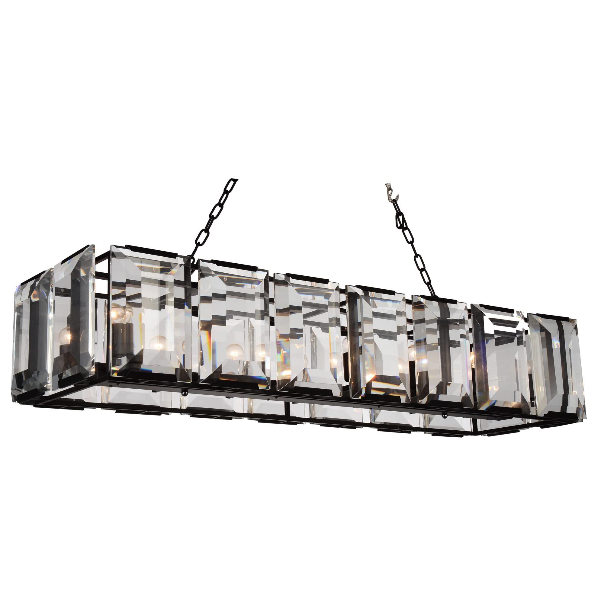 Cwi Lighting Black 14 Light Metal Farmhouse Chandelier - Elegant, Modern Design