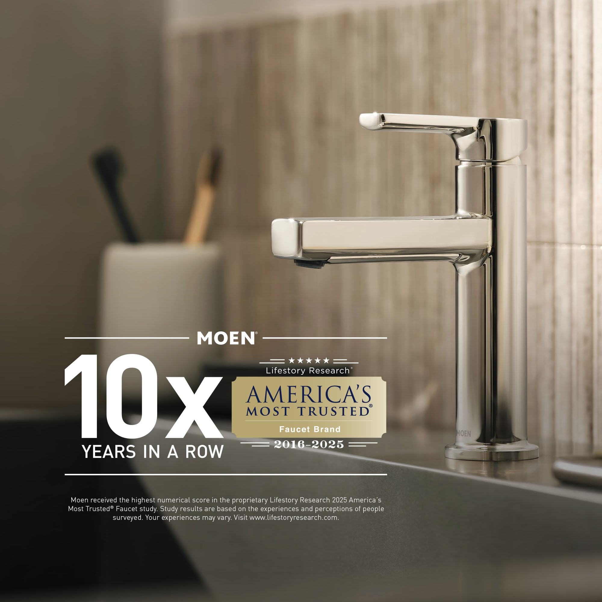 Moen Voss 4-Light Bath Vanity Fixture, Brushed Nickel, Frosted Glass, 7.24 x 9.61 x 32.76 in, Model YB5164BN