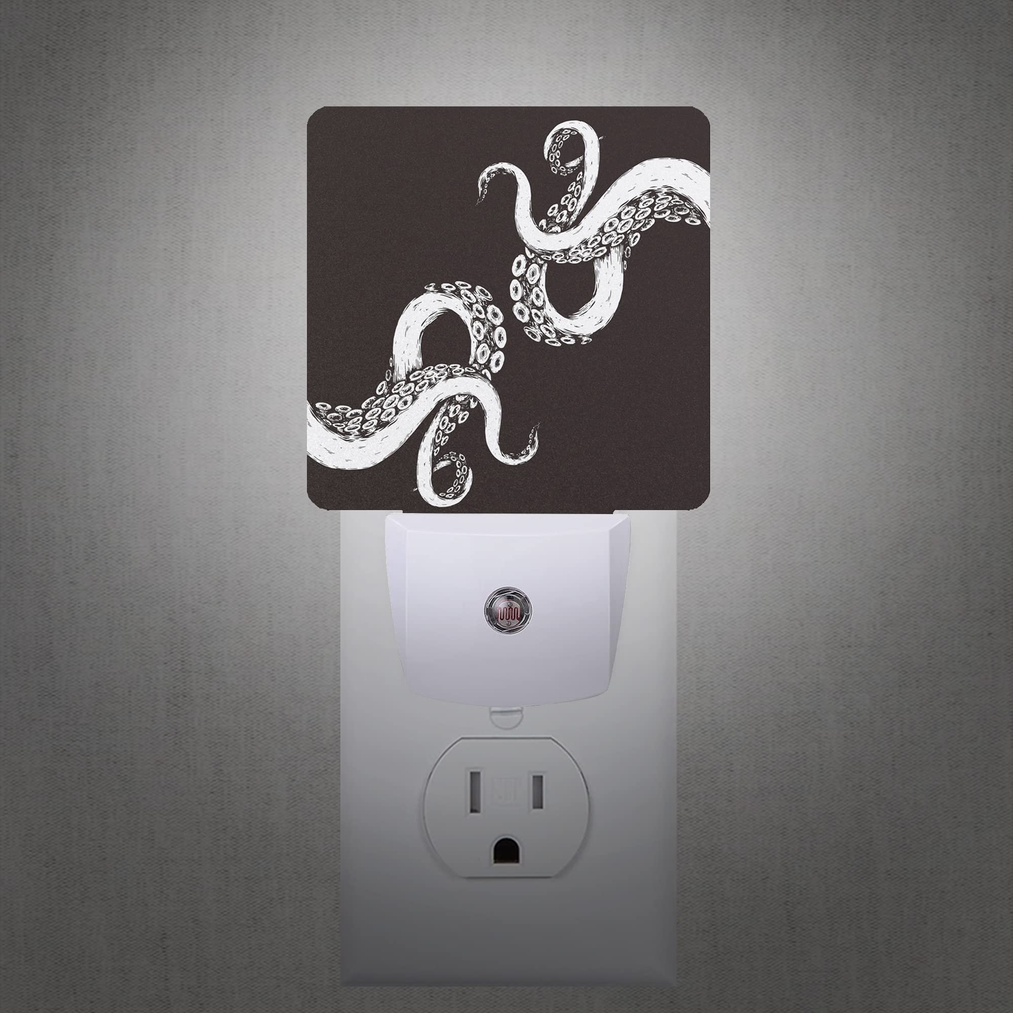 Smoaffly Octopus Night Light Plug-in LED Auto Sensor Lamp for Nursery, Dusk-to-Dawn, Model XD-FXYD-LST10, Acrylonitrile Butadiene Styrene