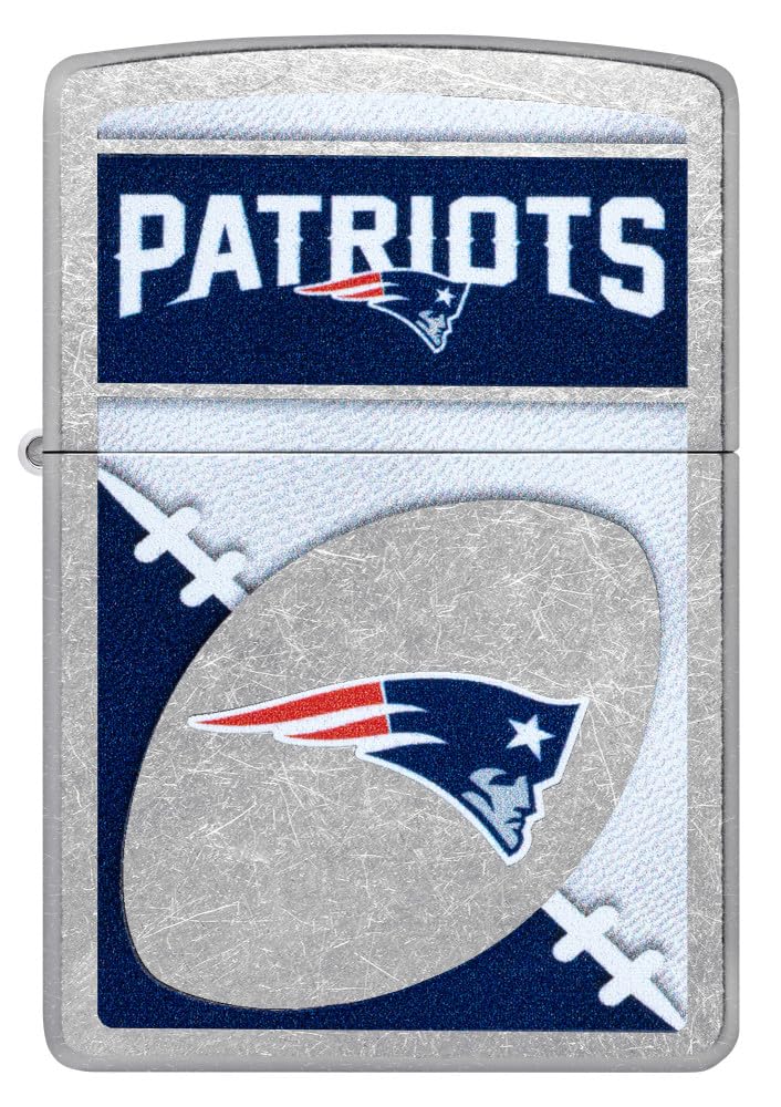 Zippo Nfl New England Patriots Street Chrome Pocket Lighter