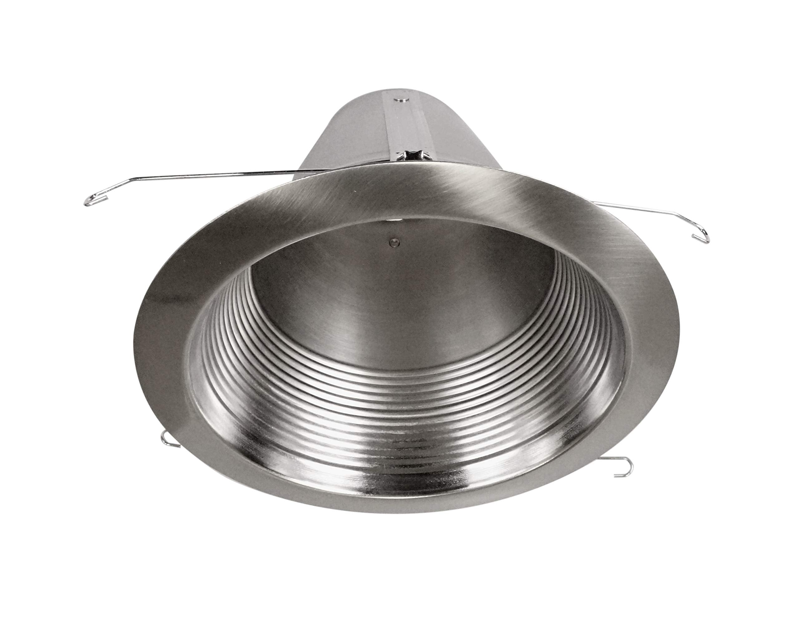Nicor Lighting 6 Inch Nickel Airtight Cone Baffle Trim  Fits 6 Inch Housings (17550Ank)