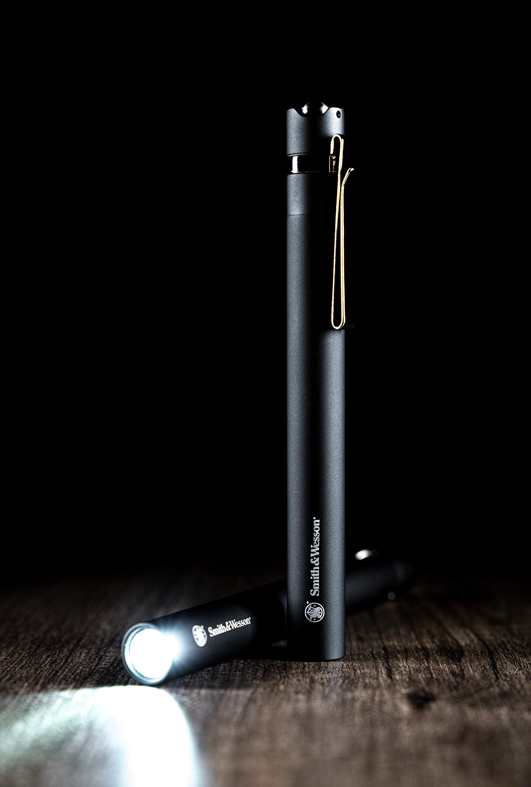 Smith & Wesson Night Guard Slim Flashlight, Compact Design, Black, Model 1117278, One Size