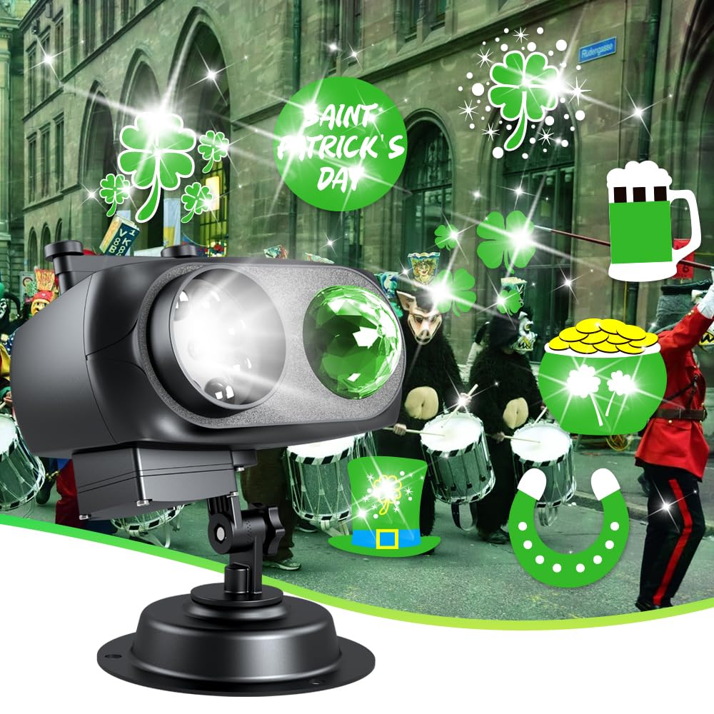 Christmas Projector Lights Outdoor,Holiday Lamp,Halloween Christmas Outdoor,St. Patrick'S Day Decoration,Eid Mubarak Kareem Fest