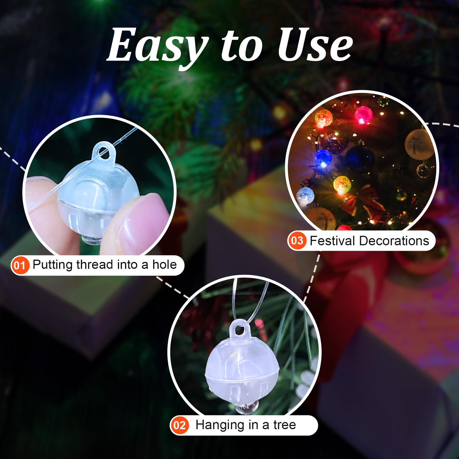 Pozzolanas 50Pcs Mini Led Lights With Hook, Waterproof Round Tiny Led Light For Party Decorations Neon Party Light, Red-Blinking