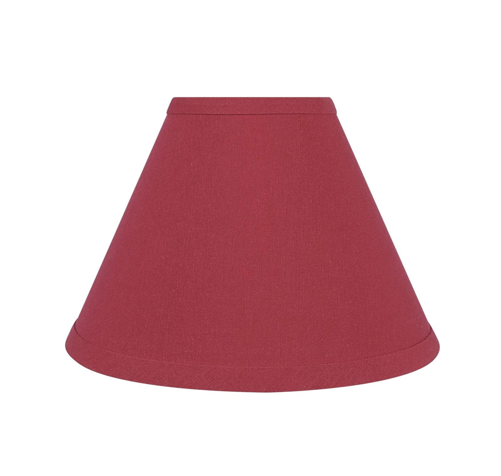 Aspen Creative 58753A, Empire Uno Lamp Shade, Red, 4&quot; Top x 10&quot; Bottom x 7&quot; Slant Height, Slip UNO 33mm