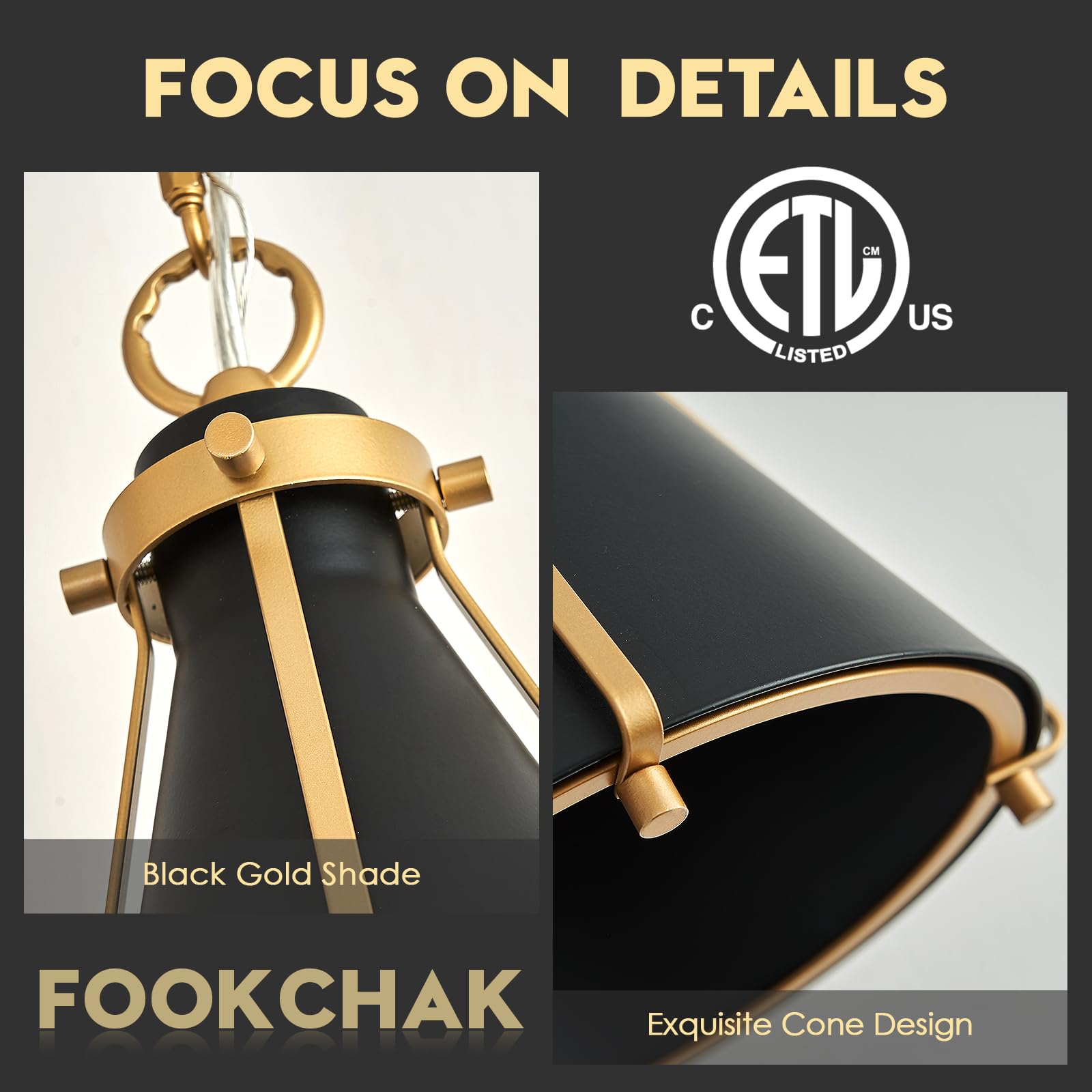 Black Gold Pendant Light Small Metal Pendant Light Fixture For Kitchen Island Sink Entryway Hallway Bar Breakfast Nook Dining Ro