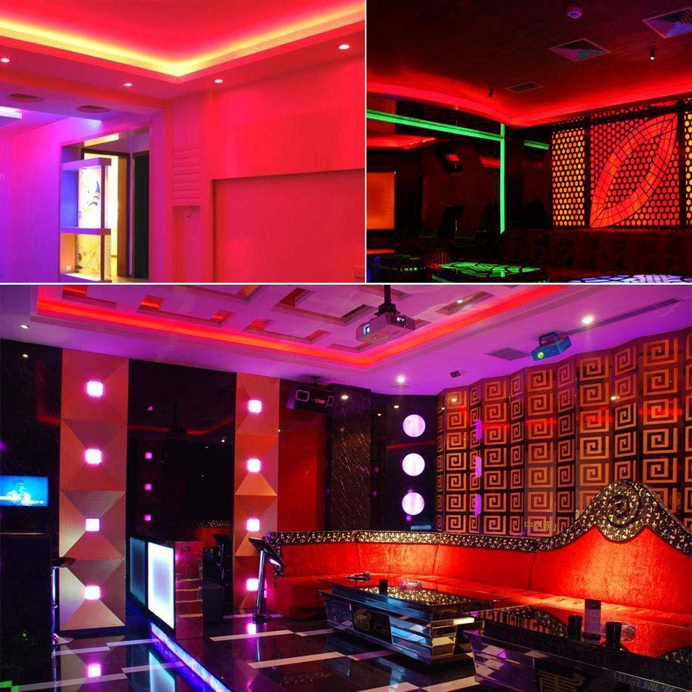 SUYOOULIN LED Strip Lights, SMD 2835, 1200 LEDs, 16.4Ft, 26000LM, Waterproof IP65, Red