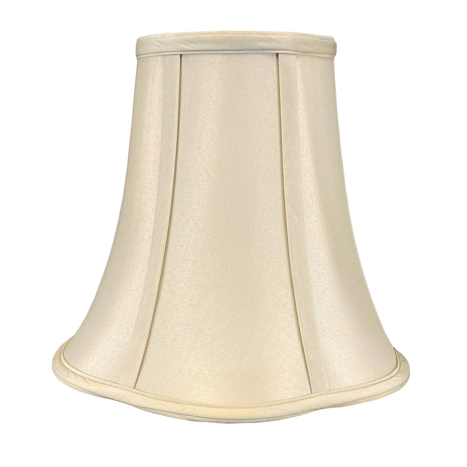 Royal Designs Flare Bottom Outside Corner Scallop Bell Lamp Shade, Beige, 5&quot; X 10&quot; X 8.25&quot;