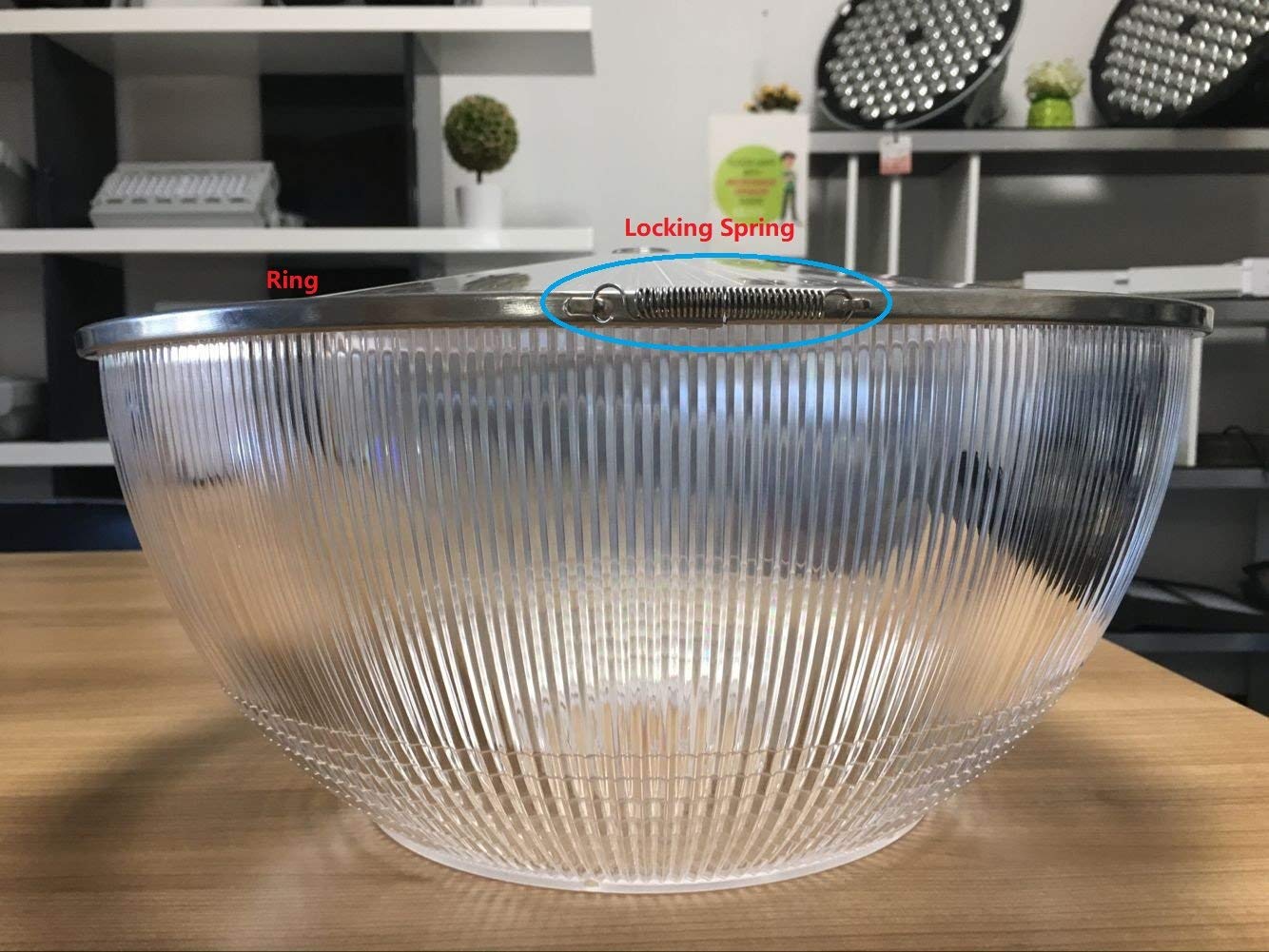 HYPERLITE 60° PC Reflector for Hero Series LED High Bay Light, Clear, 1-Pack, Acrylic