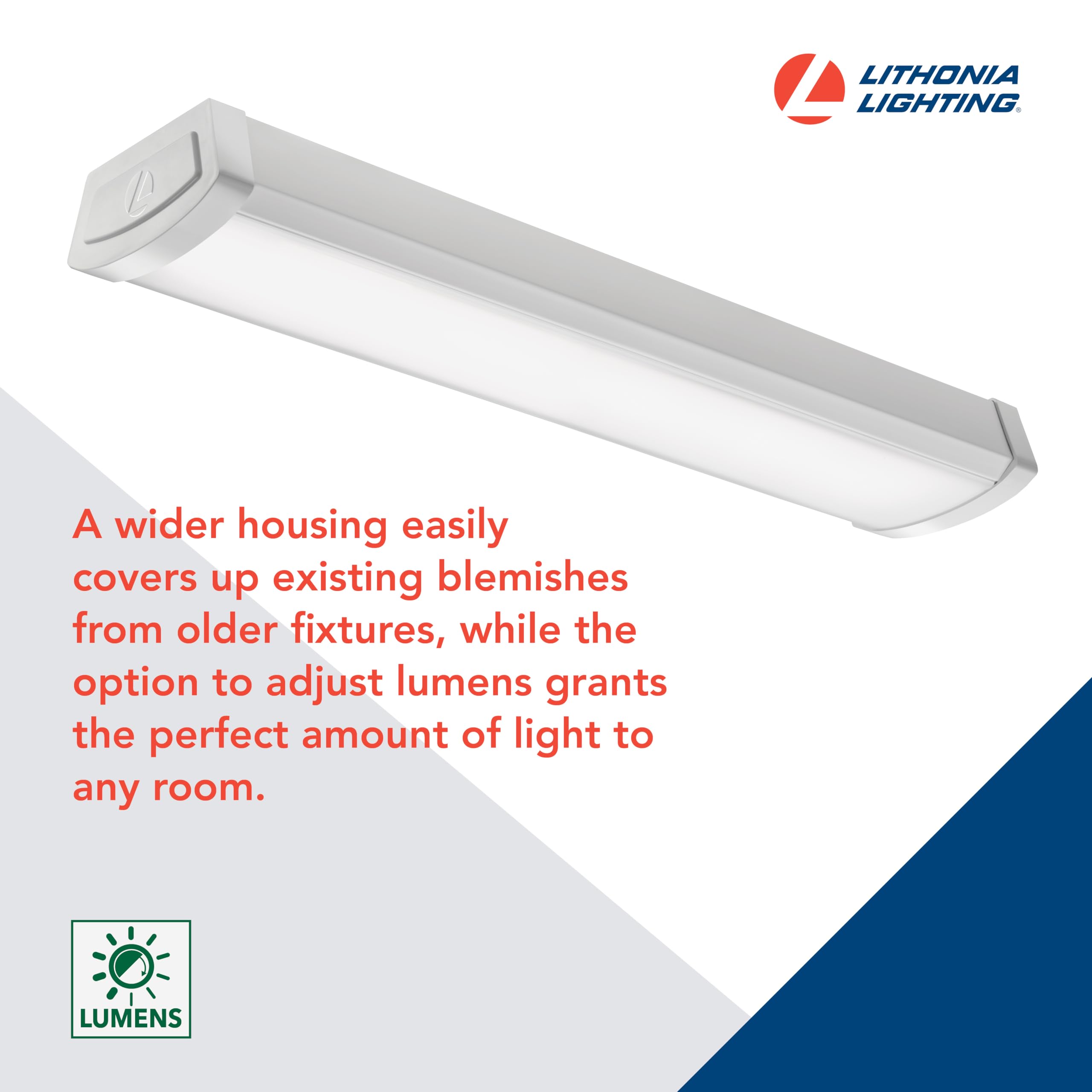 Lithonia Lighting 4-Foot Fml4W 10-Inch Wide Housing 4000K Cool White Led Wraparound 5000Lm With 0-10 Volt Dimming, White (Fml4W
