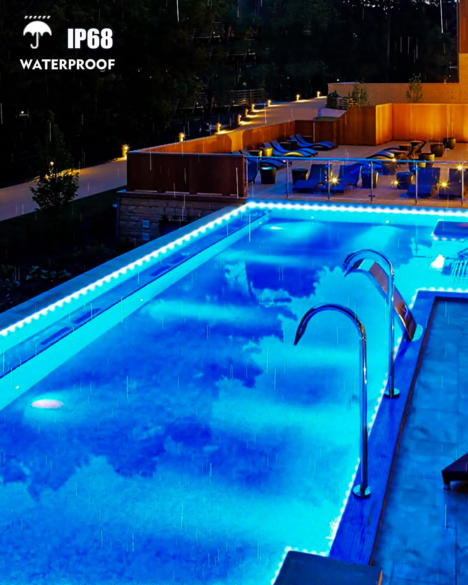 Hahome 66Ft Led Rope Lights - 16 Color Changing Waterproof String Lights With Remotes