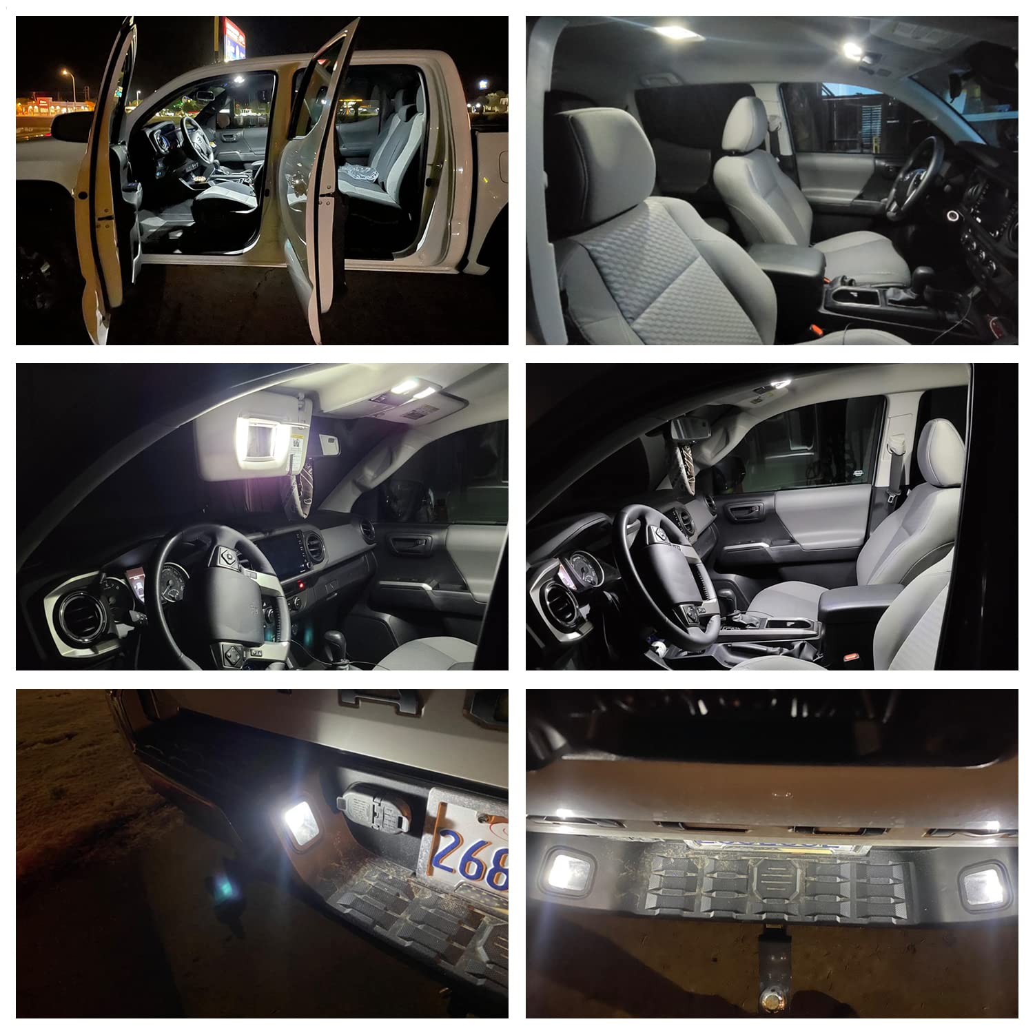 10Pcs Interior Led Lights Bulb Kit For Ford F150 F-150 1997 1998 1999 2000 2001 2002 2003 Map Dome License Plate Lights Super Bright 6000K White F150 Led Interior Light Bulbs + Install Tool