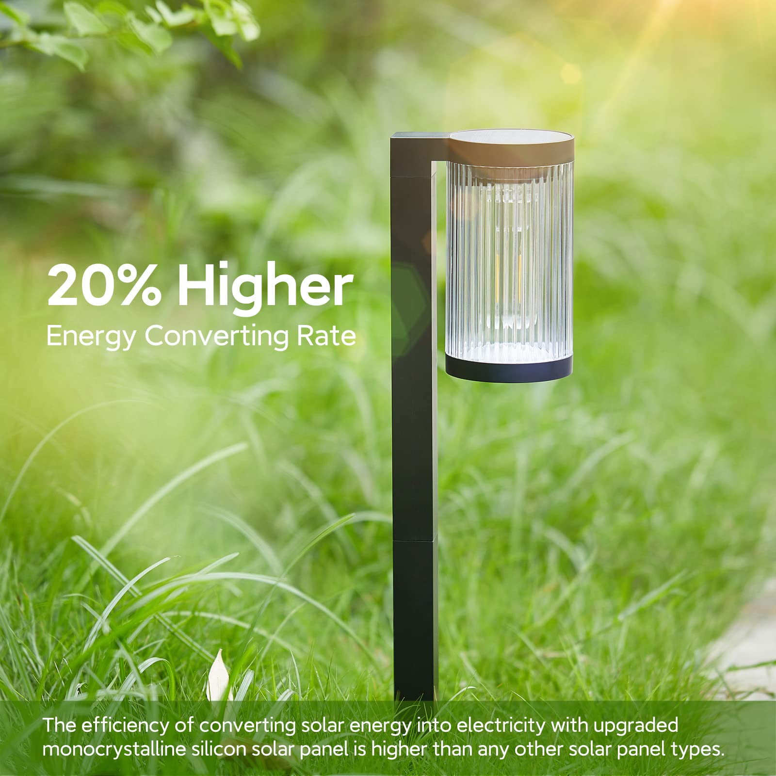 ELECLINK Solar Pathway Lights, 4 Pack Warm White, IP65 Waterproof, Super Bright for Yard Walkway Decor, Model DC-309-4