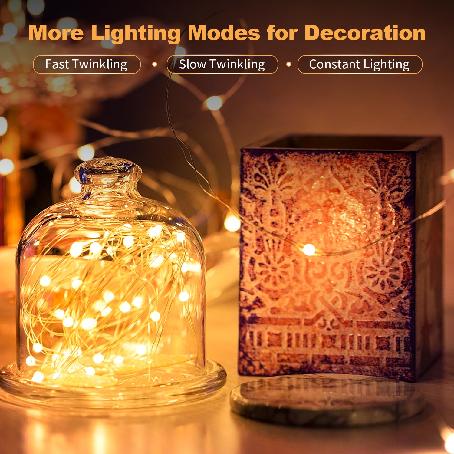 30 Pack Led Fairy Lights Battery Operated 7Ft 20 Led Waterproof Mini Twinkle String Lights Battery Powered For Christmas Mason Jars Party Warm White