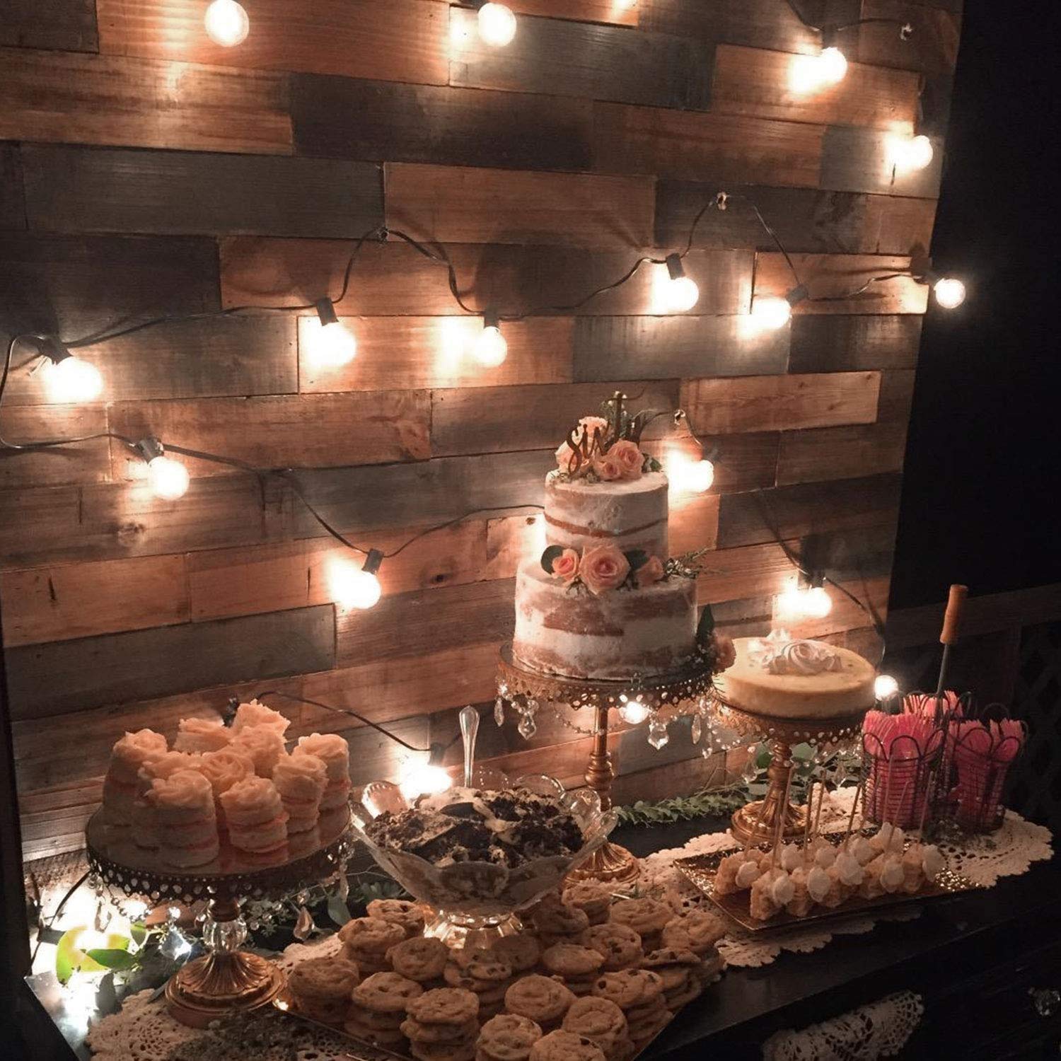 Silikang Warm White Led G40 Globe String Lights - 25 Waterproof Bulbs For Indoor/Outdoor Decor