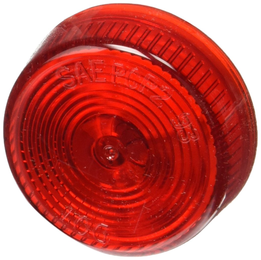 Roadpro 2-Inch Round Sealed Marker Light Rp-1030R Wired 2-Pin Connect Trailer Clearance Light Sae P2 - Red