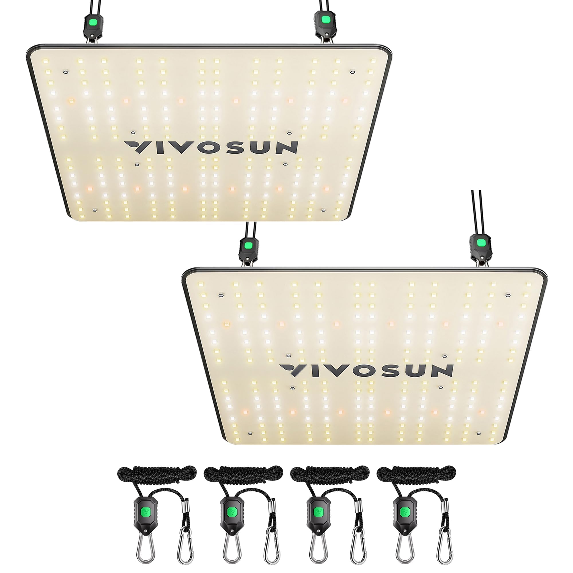 VIVOSUN LumaLight 100W LED Grow Light  Full Spectrum Plant Light  Smart Dimmable & High PPFD for Indoor Plants Seedling Vegetables Bloom  Fits 2?2/2?4 Grow Tents  2-Pack