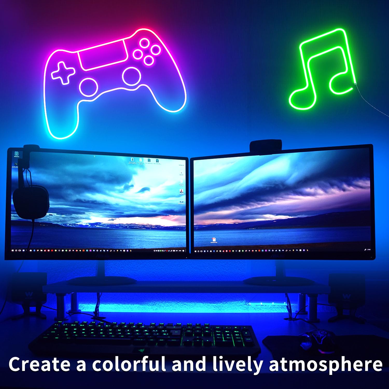 segrass 100ft RGB LED Neon Rope Lights with Remote & APP Control, IP65 Waterproof, Flexible Strip for Bedroom & Outdoor Decor