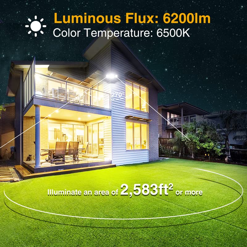 Onforu 70W Flood Lights Outdoor, 6200Lm Super Bright Outdoor Flood Light Fixture, Ip65 Waterproof Led Exterior Flood Lights With