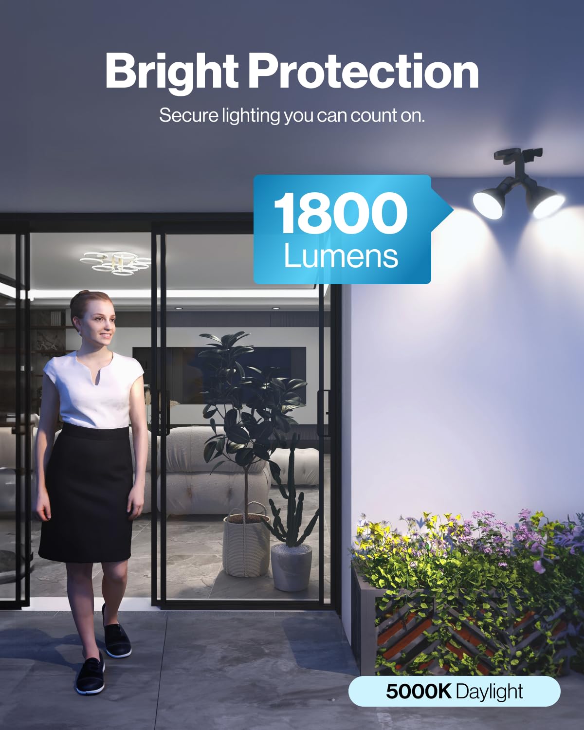 Sunco 6 Pack Outdoor Led Flood Light Waterproof Par38 Led Bulb, Dimmable, 1800 Lumens, 15W=150W, 5000K Daylight, E26 Base, Ul Li