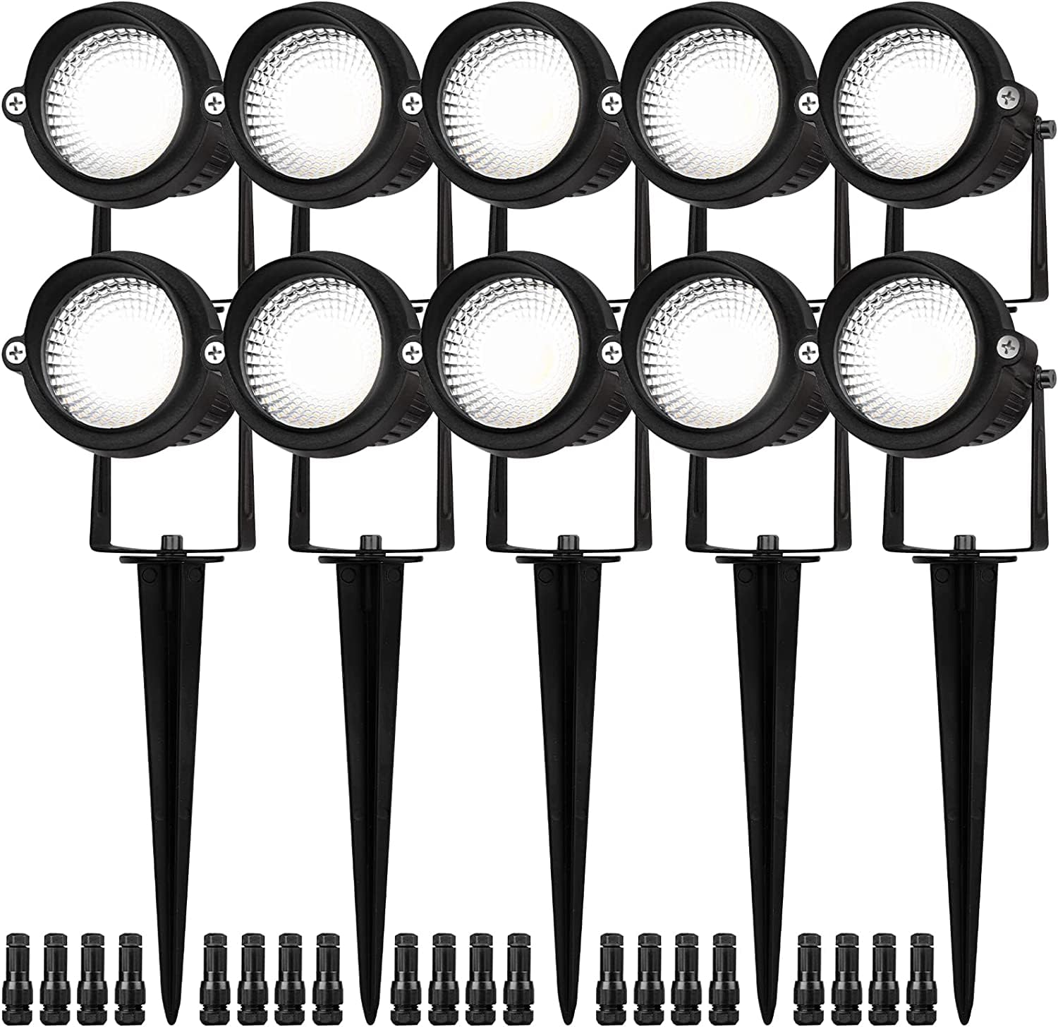 EAGLOD 5W Spot Lights Outdoor 5000K Daylight White Flag Pole Light 12V~24V AC/DC LED Landscape Spotlights  Waterproof Low Voltage Landscape Lighting for Yar (10)
