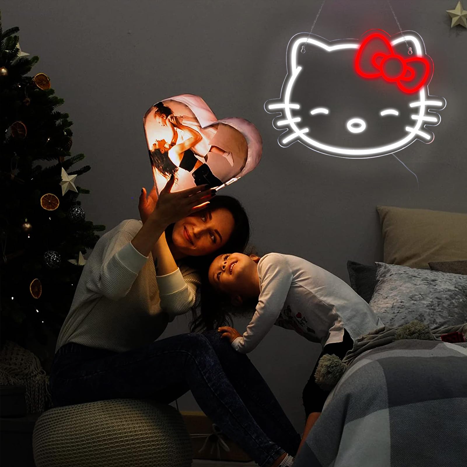 Pugna Cat Neon Signs for Wall Decor Cute Neon Lights for Bedroom Led Business Signs Suitable for Bedroom Man Cave Christmas Best