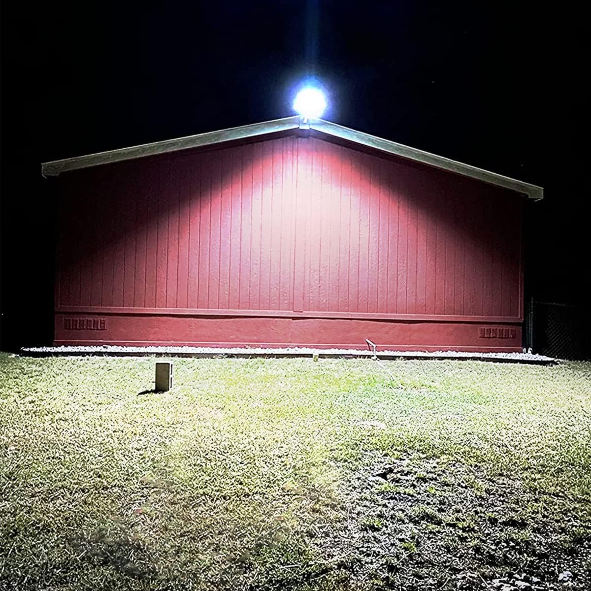 Viruhaka 100W Solar Powered LED Street Light with Motion Sensor – Dusk to Dawn, Waterproof