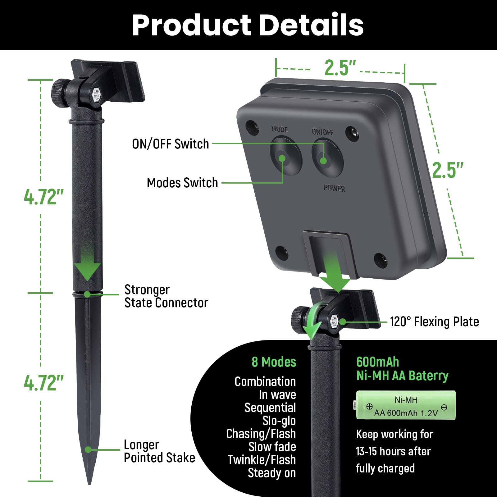 Solar String Lights 2 Pack 100Ft Outdoor Waterproof 200 Led Fairy Lights 8 Modes - Ideal For Garden, Courtyards, Trees (Cool Whi