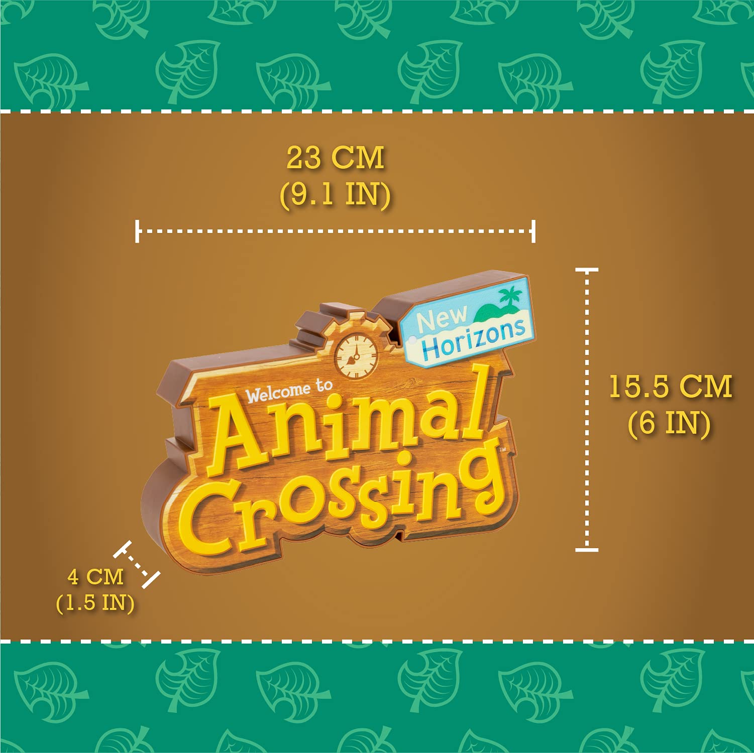 Paladone PP8377NN Animal Crossing Logo Light with Two Light Modes, Merchandise