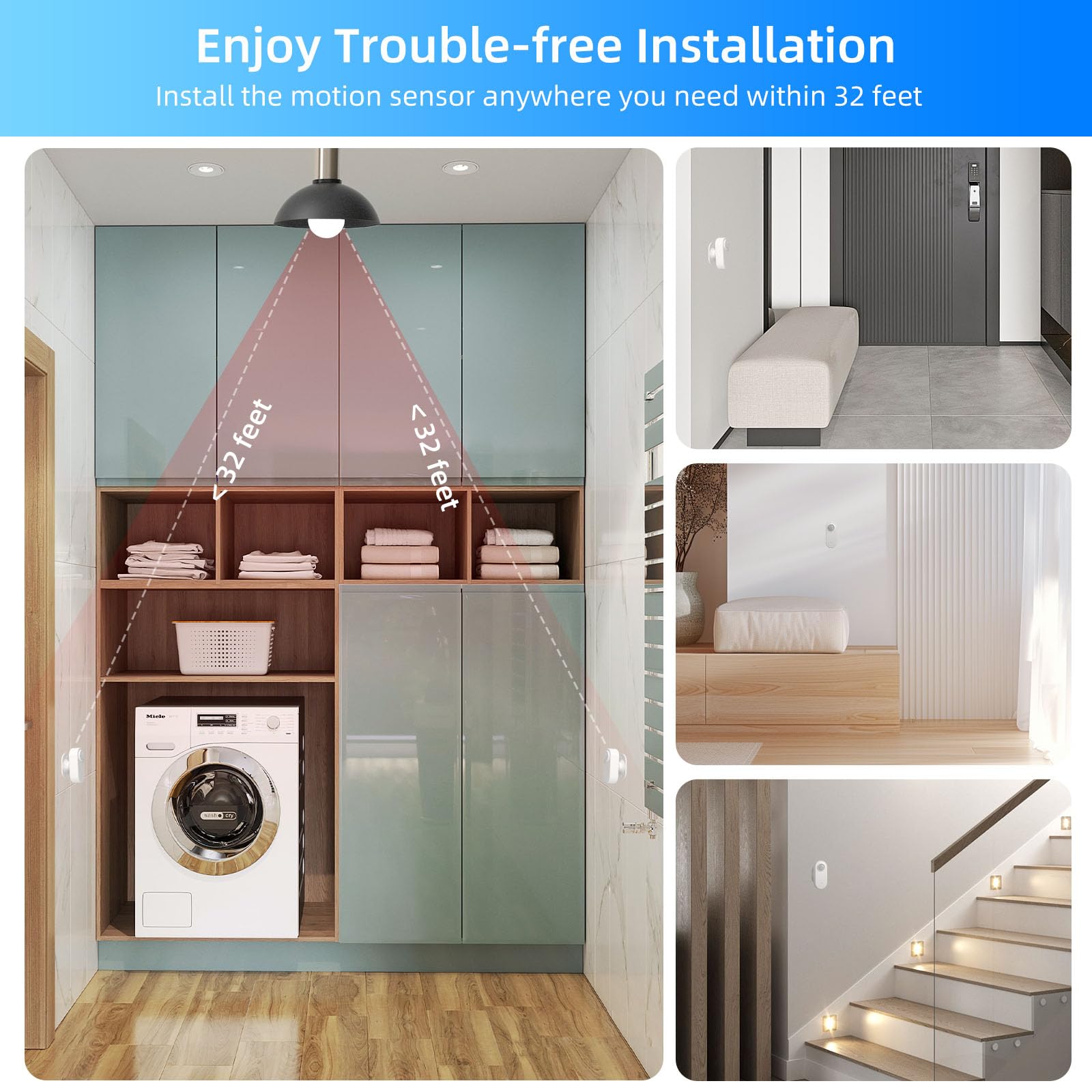 Motion Sensor Light Bulbs  10W (120W Equivalent) 1200Lm Motion Activated Dusk To Dawn Security Led Bulb  3000K Warm White  A19/E26  Auto On/Off Indoor Outdoor Lighting  For Garage Basement Hallway