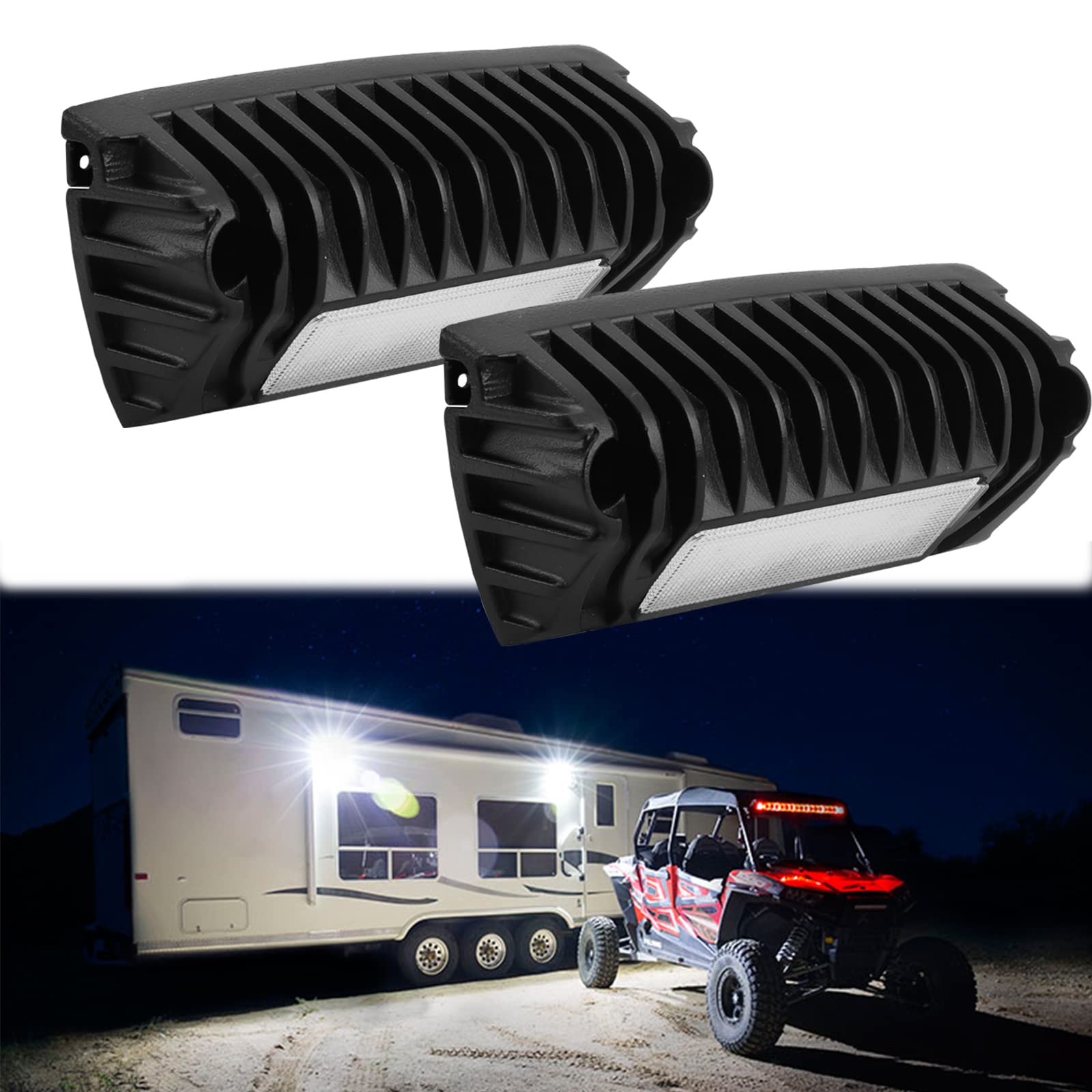 Chelhead Rv Lights Exterior  12V Rv Porch Light Aluminum Low Current Led Scene Lighting Compatible With Rv Outdoor Camper Trailers Truck Porches Towing 5Th Wheels Utility Vehicles