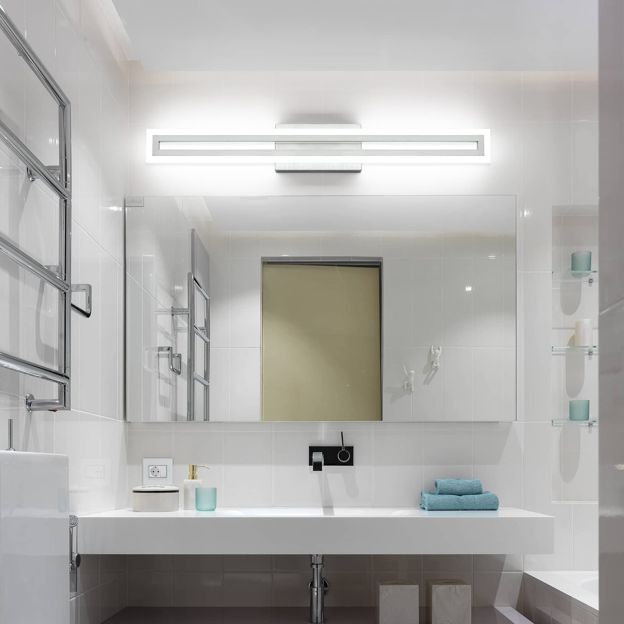 SOLFART LED Vanity Light 31.8 Inch Aluminum Brushed Nickel Model S8300