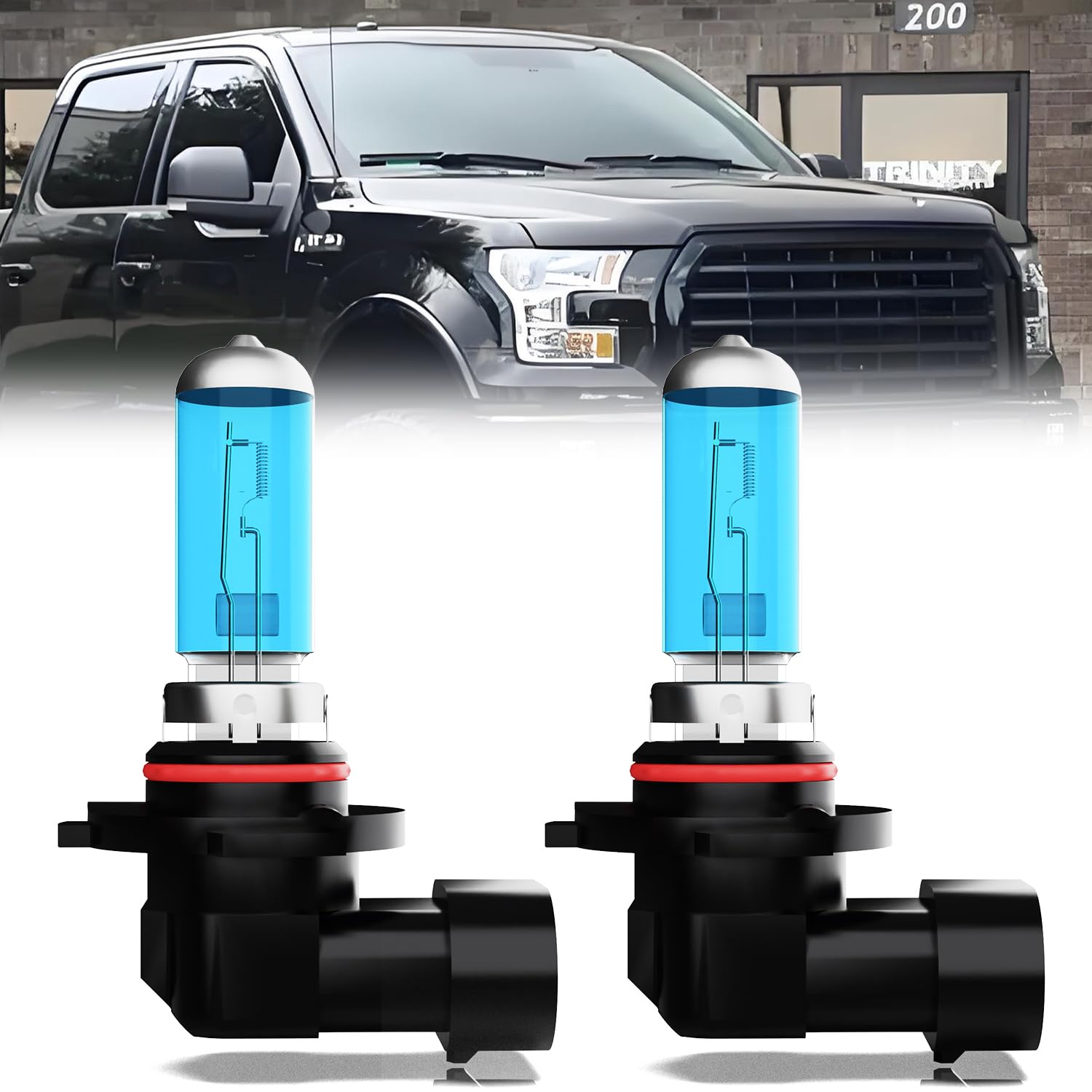 LECCIBUB Fog Light Bulbs Compatible with Ford F150 2001-2003, 9145 Fog Lights Halogen Light Bulb, Super Bright 6000K White, Plug