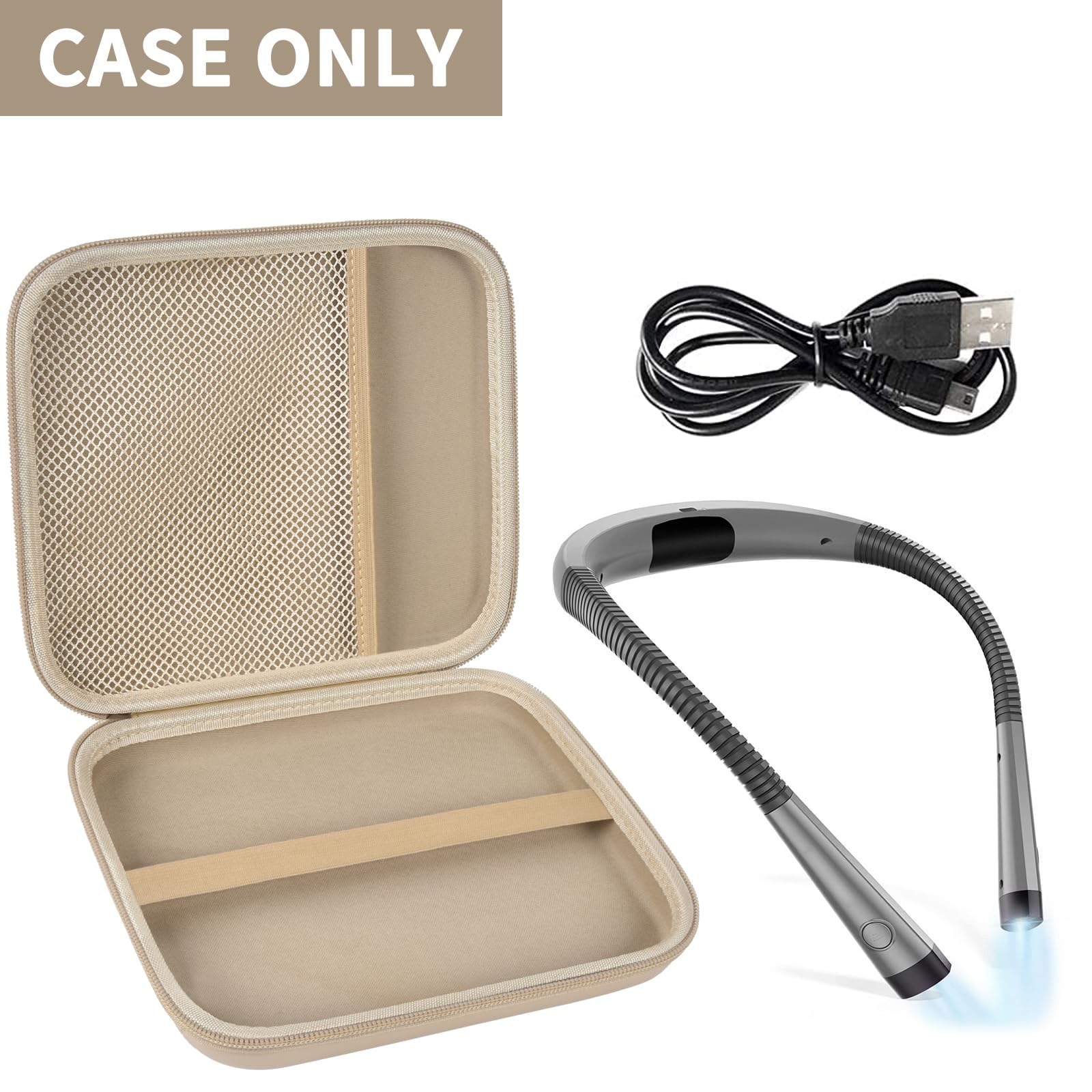 Case Compatible With Glocusent/ For Vekkia/ For Litom/ For Ledgle/ For Takkui/ For Tsingree Led Neck Reading Light Book Light Fo