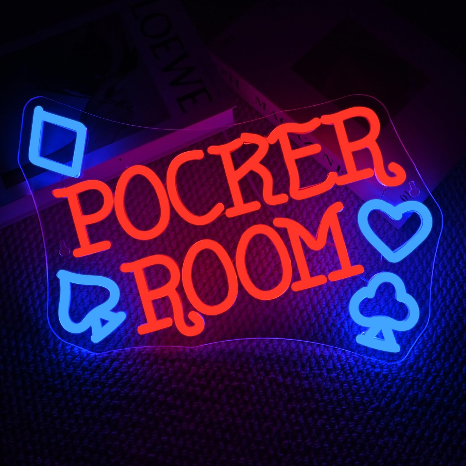 Gamerneon Neon Sign for Wall Decor - 14.6inx12.6in, Colorful board-style Room LED Light