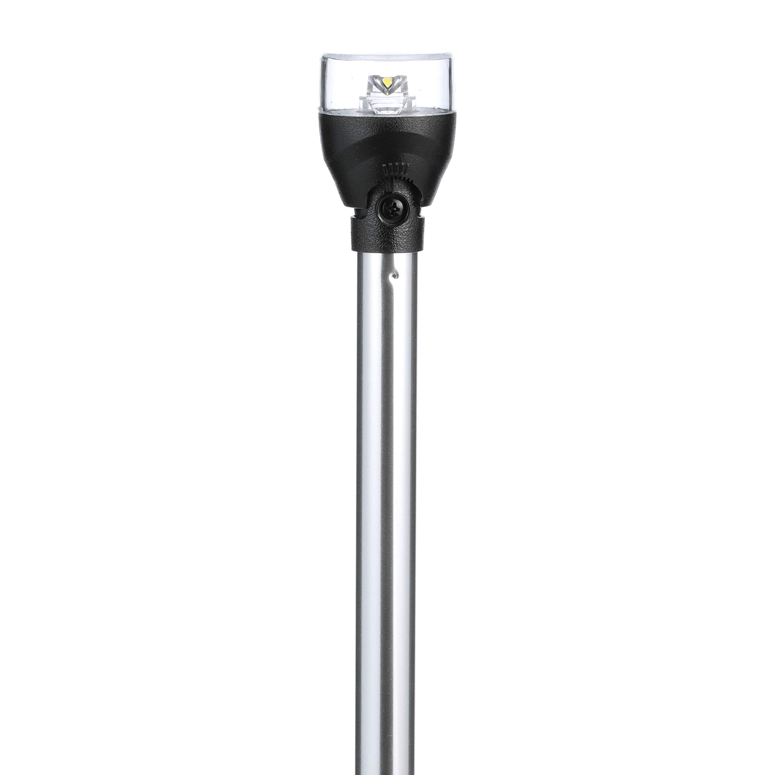 Attwood All-Round LED Navigation Light, 20-Inch, Black Base, Model 5551-PA20-7, Durable Material