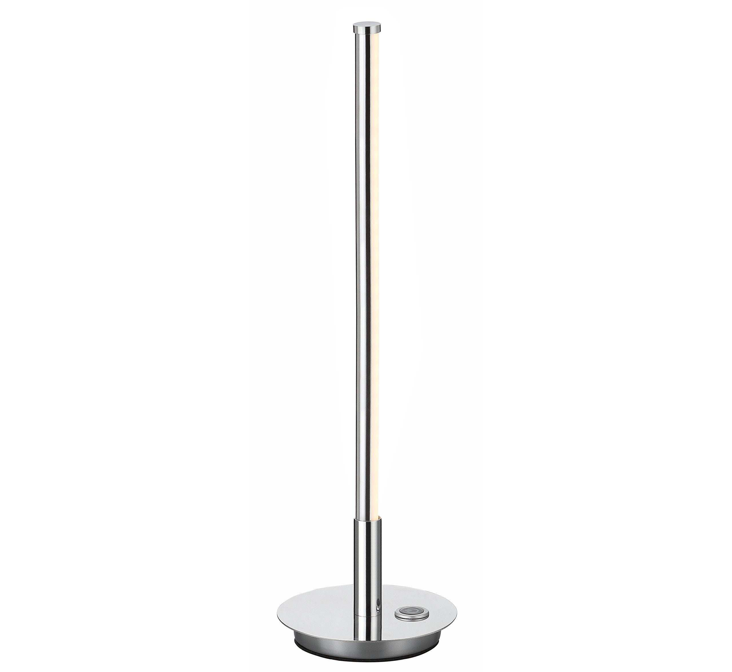 JONATHAN Y Keira LED Table Lamp Modern Chrome 16.5in Metal Model JYL7002A for Bedroom, Living Room, Office, College Dorm