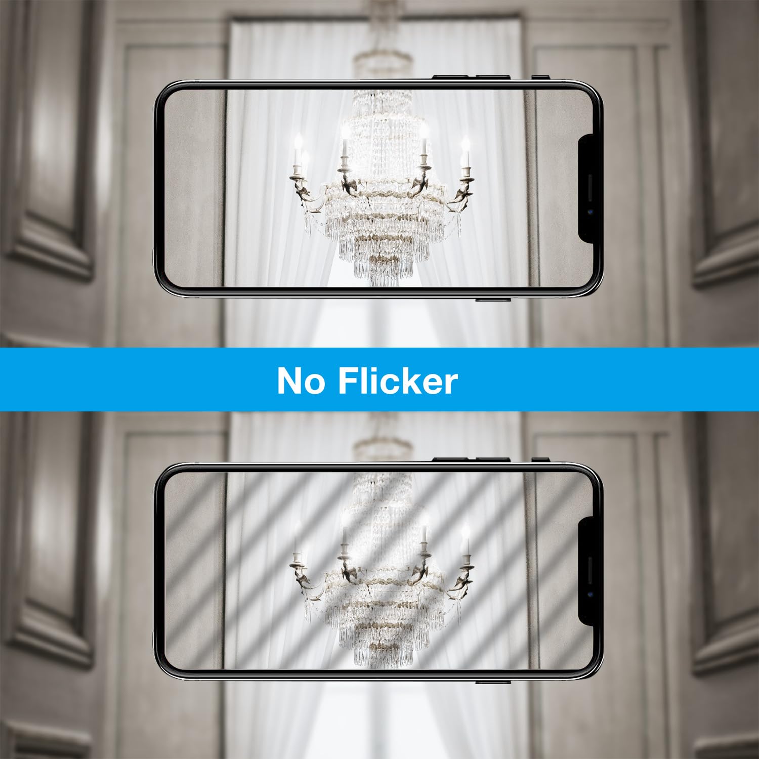 DAYBETTER Dimmable E12 Candelabra LED Light Bulbs, 5.5W 600 LM, 5000K Daylight White, 12 Pack, Glass, Model Q
