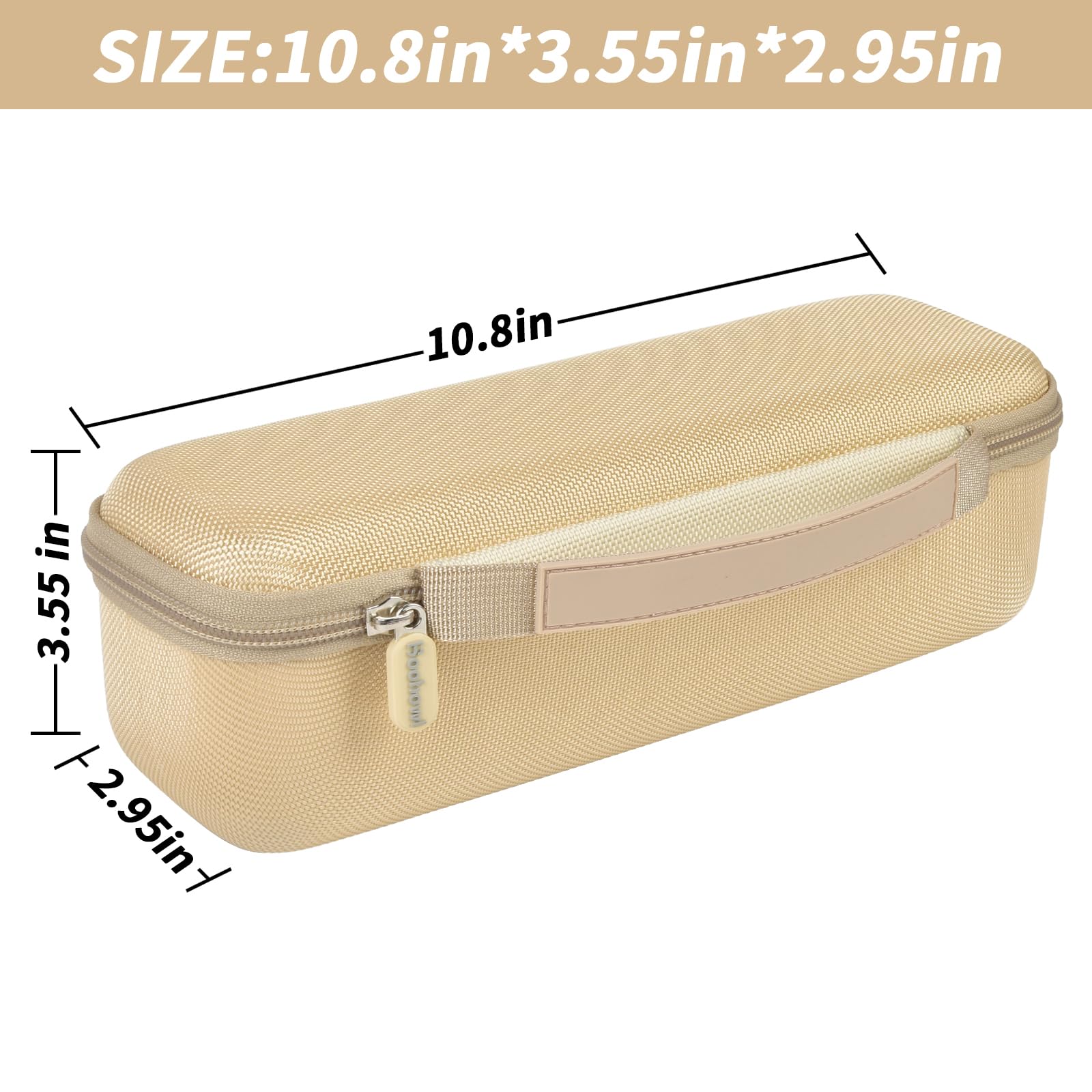 Boobowl Telescopic Camping Light Case - Brown, Durable EVA Material, for BYSOU/AsFrost/SupeDesk/Outask